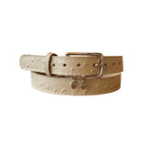 Cinturón Corcol cuero beige