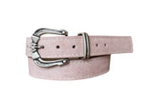 Cinturón Lazo, cuero rosado palo
