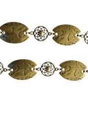 Cinturón cadena Rombo bronce