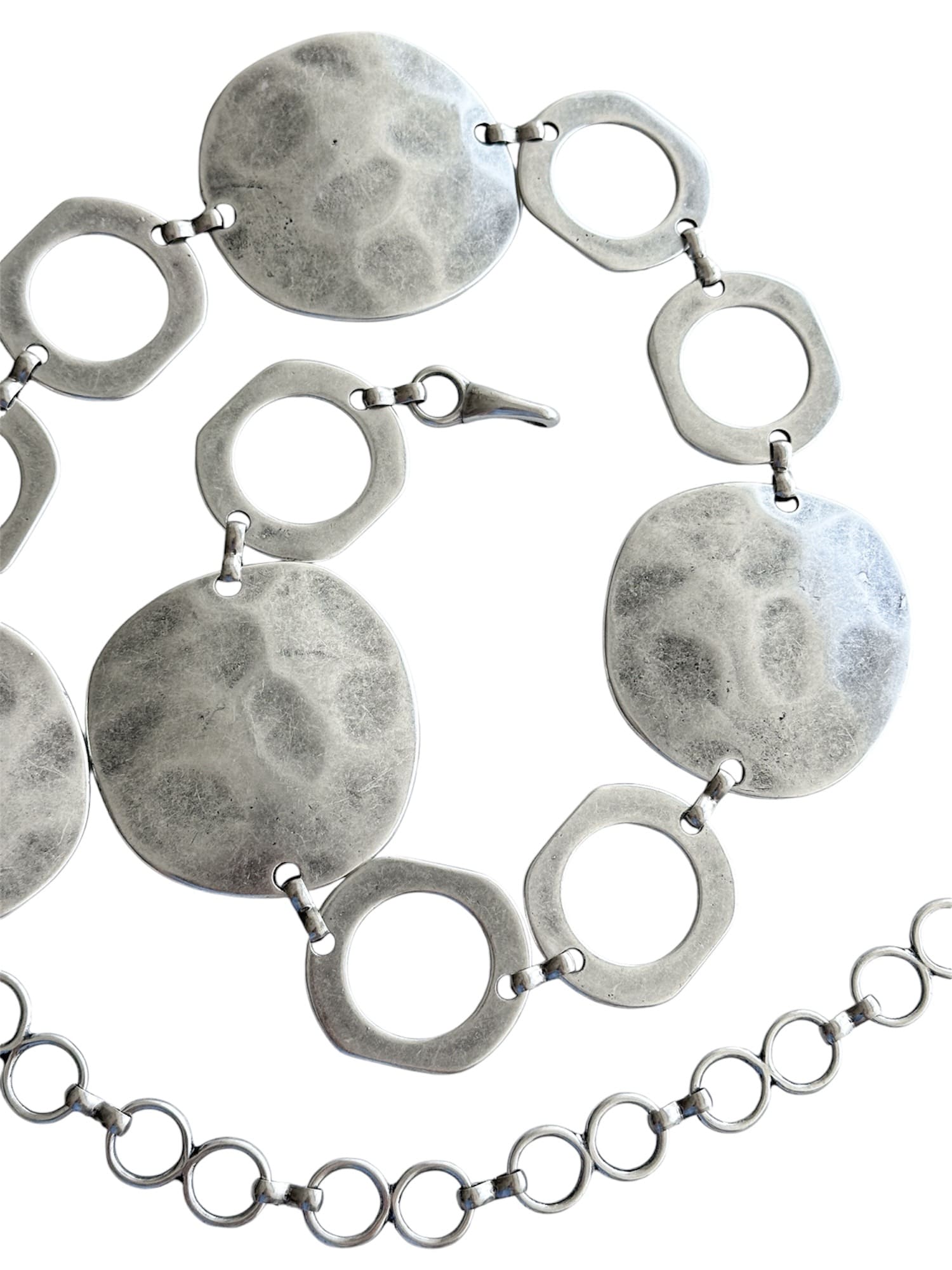 Cinturón cadena Esfera plata