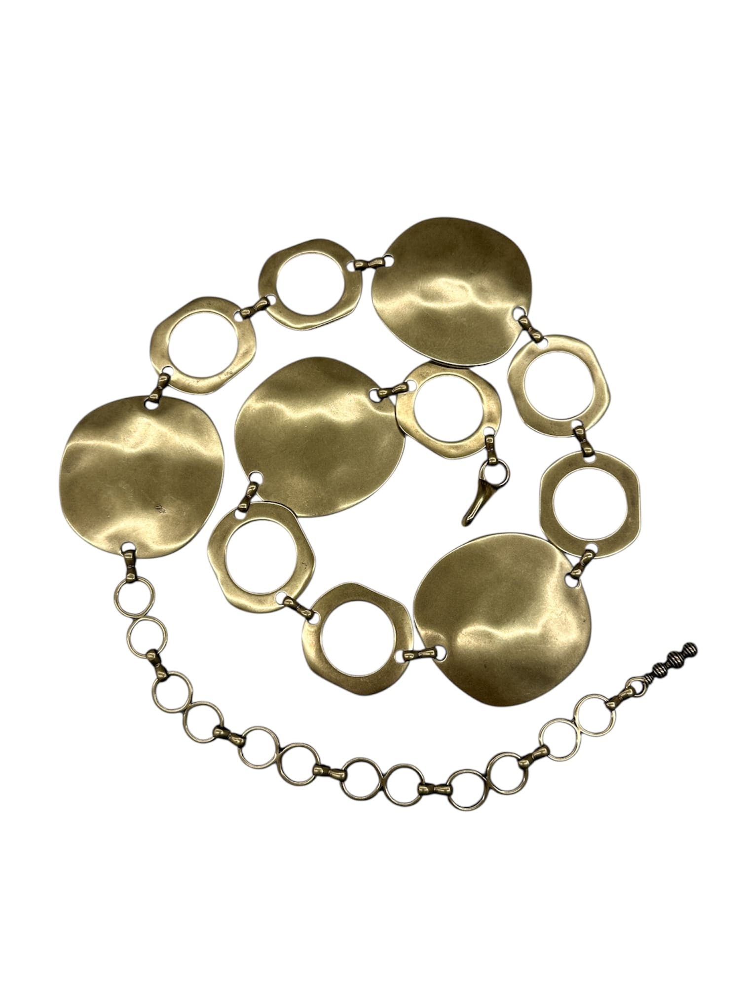 Cinturón cadena Esfera bronce