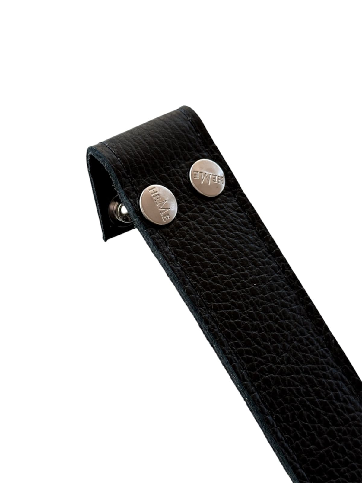 Correa intercambiable negro broche plata