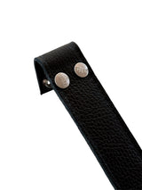Correa intercambiable negro broche plata