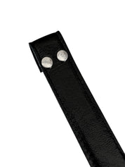 Correa intercambiable negro richato broche plata
