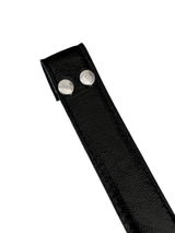 Correa intercambiable negro richato broche plata