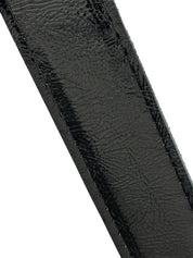 Correa intercambiable negro richato broche plata