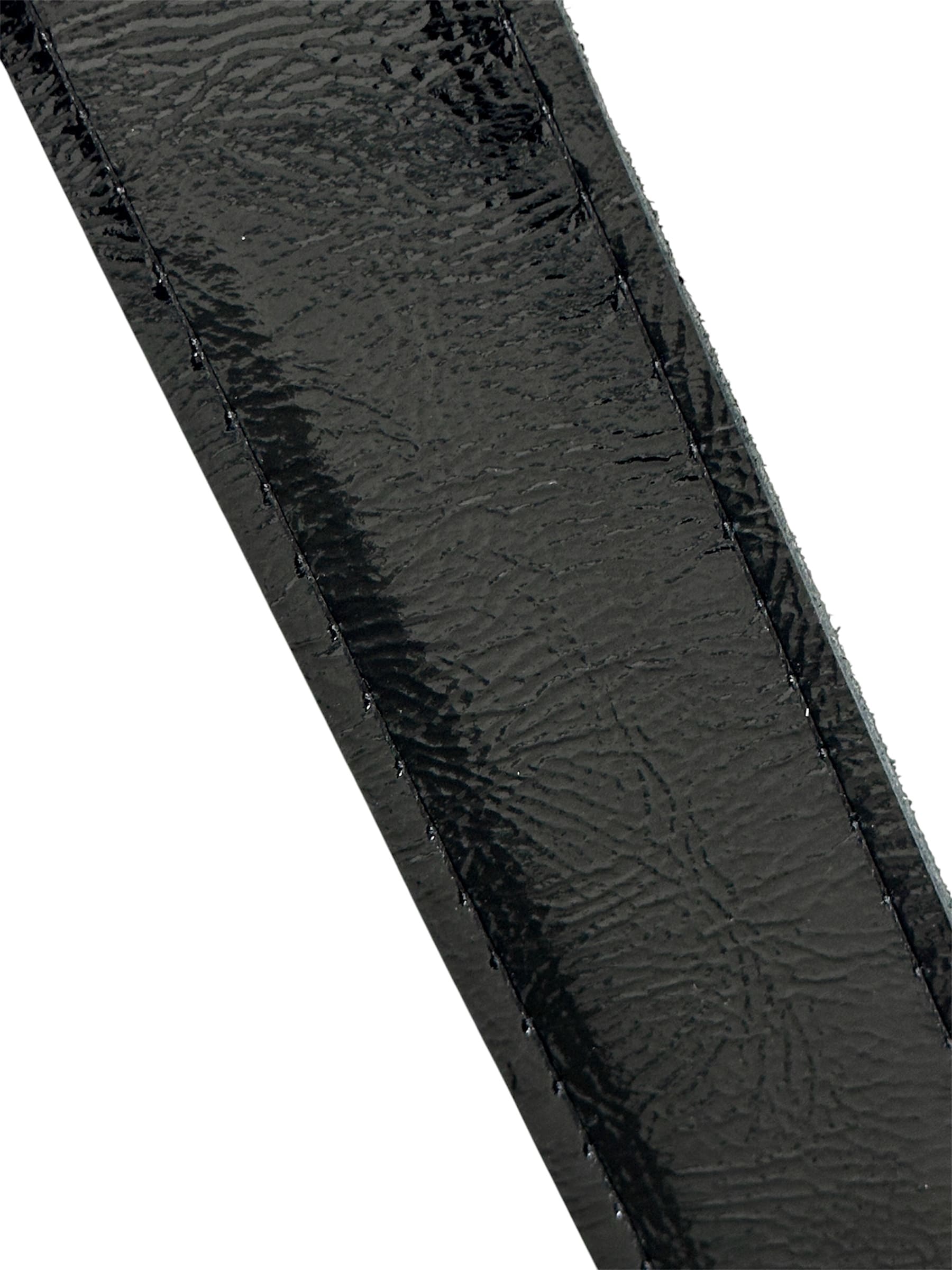 Correa intercambiable negro richato broche plata