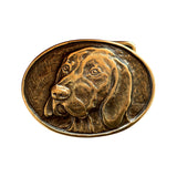 Hebilla Placa Perro bronce
