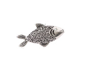 Hebilla Pez Plata - Strass