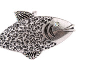 Hebilla Pez Plata - Strass