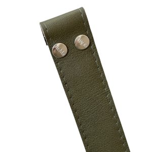 Correa intercambiable verde broche plata