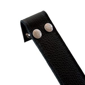 Correa intercambiable negro broche plata
