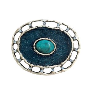 Hebilla Azul Glitter