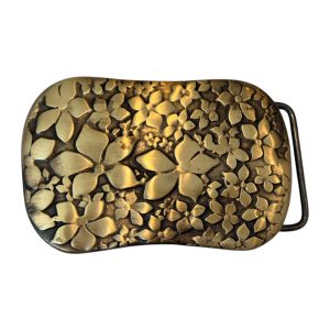 Hebilla Placa flores
