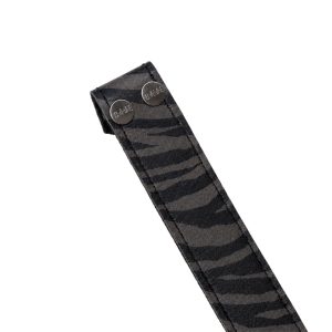 Correa intercambiable cebra gris broche plata